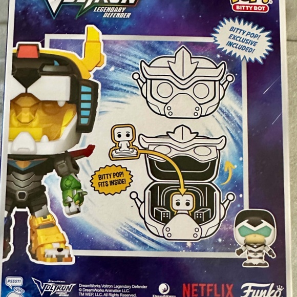 Voltron: Legendary Defender Voltron with Shiro Funko Bitty Pop! Bitty Bot Vinyl - Picture 3 of 4